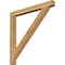 Ekena Millwork Traditional Block Rough Sawn Bracket, Western Red Cedar, 4"W x 46"D x 46"H BKT04X46X46TRA05RWR - alternate 1